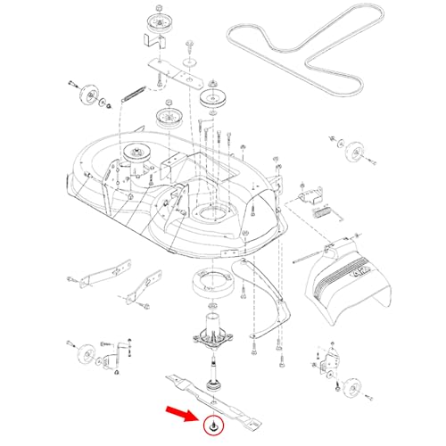 Image of Blade Bolt and Washer Assembly Replacement for Husqvarna, Poulan, Craftsman - 532193003