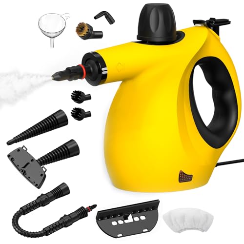Goyappin Handheld Steam Cleaner, Portable Pressurized Multi-Surface Steamer with 12pcs...