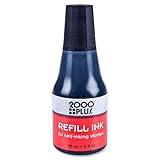 Cosco Self-Inking Stamp Ink Refill Ink, 25 cc 0.9 oz. (Black)