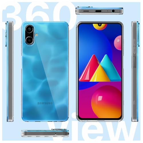 Image of Pikkme Back Cover for Samsung Galaxy F06 5G Crystal Clear Hard Back PC + TPU Protective Bumper Case(Transparent)