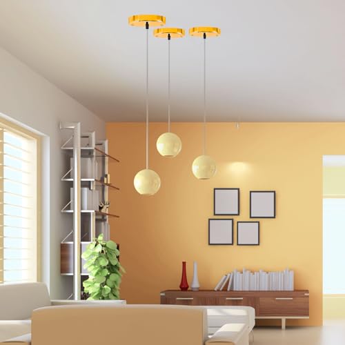 Image of Sangle Sopffy Pendant Light Canopy Kit, 5 1 /8 Inches Ceiling Lighting Canopy Kit with All Mounting Hardware Modern Chandelier Ceiling Plate Cover for Pendant Lighting Fixtures (Copper Gold, 5.8 inch)