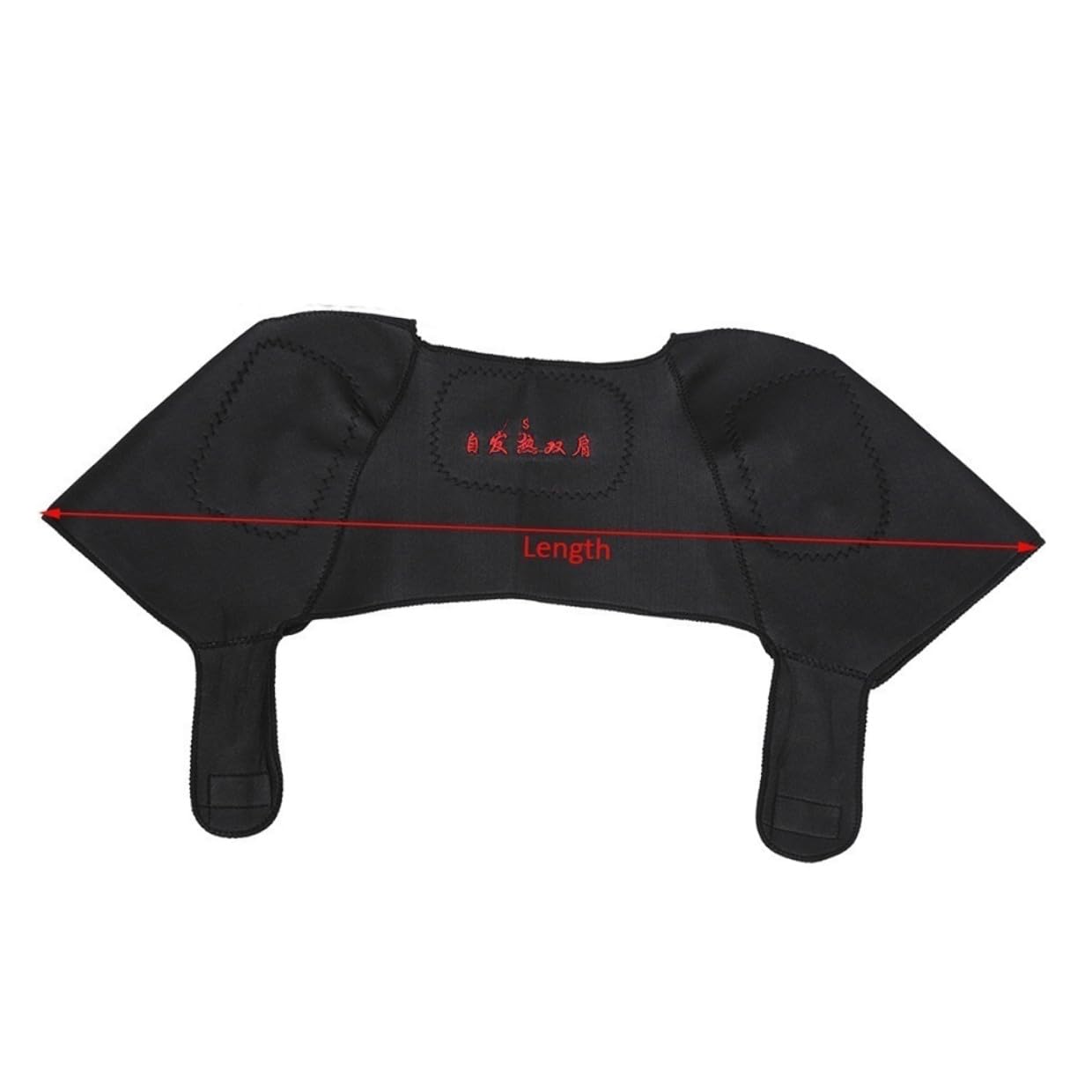 Self-heating Breathable Shoulder Support Strap for Rotator Cuff Relief and Stabilization Large Size Black Shoulder Brace for Injury