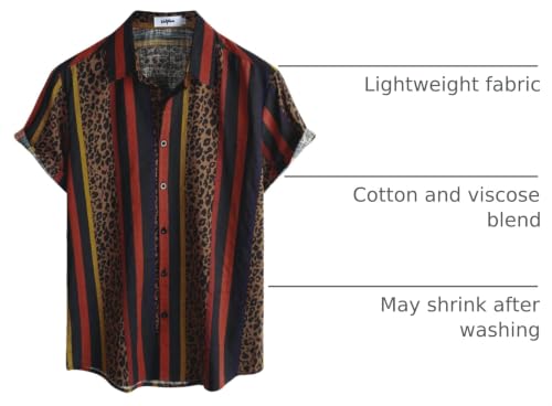 Image of VATPAVE Mens Casual Hawaiian Floral Shirts Short Sleeve Button Down Tropical Shirts Beach Summer Shirts