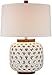 Elk Lighting D346-LED Woven Ceramic Table Lamp in White LED, Whitewashed Wood Tone