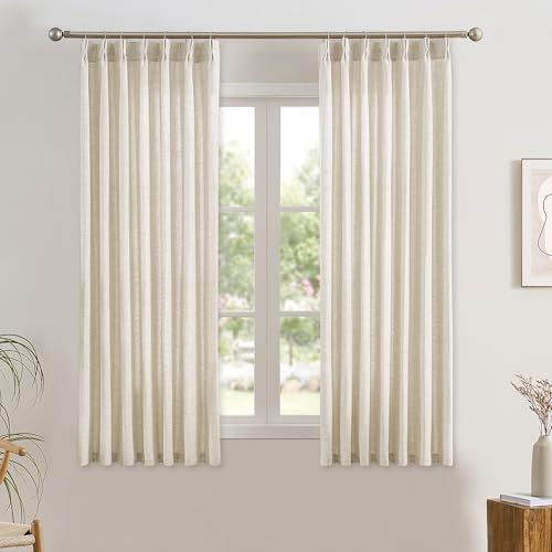 Pinch Pleated Curtains 72in x 42in 2 Panel Set