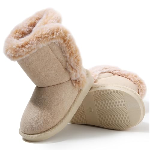 Image of Femizee Girls Boys Warm Winter Boots Kids Outdoor Snow Boots(Toddler /Little Kid)