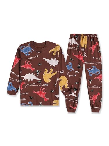 Image of Bold N Elegant Kids Cotton Printed Funky Cool Cartoon Print Full Sleeve T-Shirt & Pajama Lower Casual Clothing Set