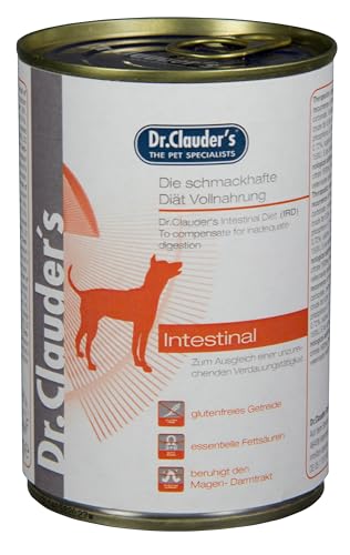 Dr. Clauder's Super Premium Nassfutter für Hunde | therapeutische Diät | 6 x 400 g | (6 x 400 g, Darm IRD)