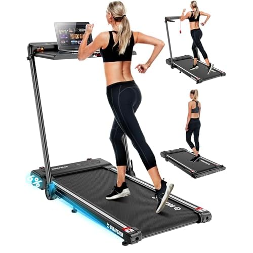 Treadmill Walking Pad with Incline, 3 in 1 Foldable Treadmill with Removable Desk Workstation, Under Desk Compact Walking Treadmills for Home Small Office with Wristband Remote Control