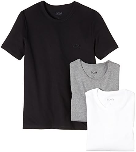 2-pack: Hugo Boss stretch T-shirts Slim Fit, O-hals, wit - Gratis bezorgd