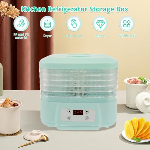 Food Dehydrator, 6 Layers Large Capacity Food Dryer Machine, Temperature Adjustable Freeze Dried Machine, Quiet Freeze Dryer with Timer for Drying Fruits Meat Vegetable Jerky Pet Treat by Fyrome - Image 3