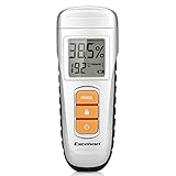 Excelvan AOK6036 - Medidor del porcentaje de humedad en la madera y otros materiales de construcción, con pantalla LCD y 2 pines sonda
