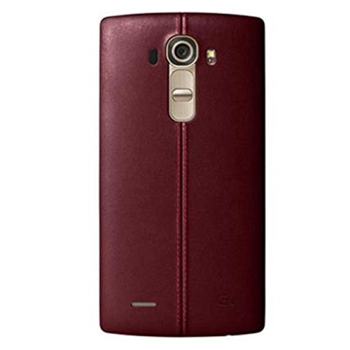 LG Leather Battery Cover for LG G4 - Burgundy Red