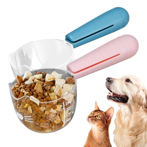 Hundefutter -Schaufel - 1 Tasse Palette, 2x Messbecher Mit Hundeskala | Snack -Versiegelungsklammern, Multifunktionale Küchengeräte, Lieferungen Für Die Für Domestische Tiere
