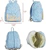 Mochila BA0297 azul con salpicaduras de helado 6