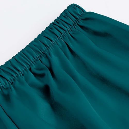 Kids Short Sleeve Satin 𝐏a𝐣ama Set for Girls Button Down 𝐒ilk 𝐏ajamas and Shorts 𝗦nug Fit Loung𝐞wear Summer 𝐏𝗝s4