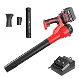 ブロワー 【1980g超強推力・278m/s圧倒的な風速】コードレス送風機 軽量設計 充電式 家庭用 無段階風量調整 6.0Ah高性能電池 充電式 軽量小型ブロワー 電動エアダスター 低騒音 LEDライト付き 除雪/PC掃除/キーボード/家具/車内/エアコン/洗車用等 プレゼント最適 保証付き