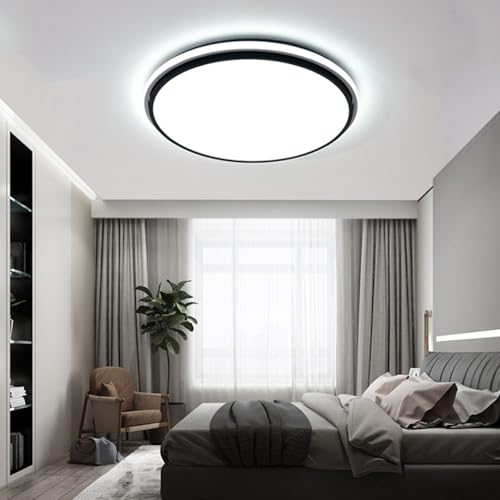 Plafonnier LED rond éclairage domestique simple style moderne ajustable - 4