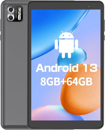 VASOUN Tableta TAB8 de 8 pulgadas, Android 13 Tablet 64 GB, Dual WiFi Bluetooth 5.2, 1280 x 800 IPS...