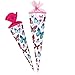 Schultüte - Schmetterling - bunt - 50 cm - rund - Tüllabschluß - Zuckertüte - mit/ohne Kunststoff Spitze - Nestler - Mädchen - Schmetterlinge rosa pink Tier.. Schmetterling Pin günstig Kaufen-Schultüte - Schmetterling - bunt - 50 cm - rund - Tüllabschluß - Zuckertüte - mit/ohne Kunststoff Spitze - Nestler - Mädchen - Schmetterlinge rosa pink Tier..