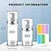 Cosywell Airless Pump Jars 1.7oz/50ml 2 Pack Pump Bottle Dispenser Empty Moisturizer airless Pump Bottles Cosmetic Pump Container Travel Pump Bottles for Toiletries Shampoo Lotion and Cream Clear
