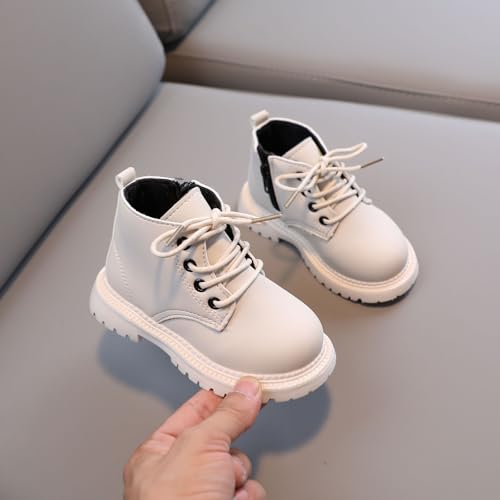 Girls Ankle Boots Combat Boots Lace Up Non-Slip Short Boots Breathable Toddler Boots for Infant Toddler Little Kid3