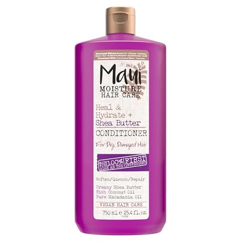 Maui Moisture Heal & Hydrate + Shea Butter Conditioner for Dry, Damaged Curls Helps Soften & Revive Curly & Coily Hair with Macadamia & Coconut Oils, Vegan & Silicone-Free, 13 fl. oz Cover
