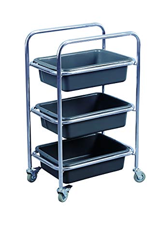 Chiner - Carro de Servicio Metalico 3 bandejas, Carro Camarera