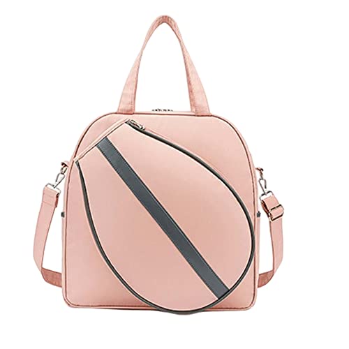 JISADER Bolso de Mano para Mujer con Capacidad para Raqueta de Tenis, Resistente al Agua y, Rosado