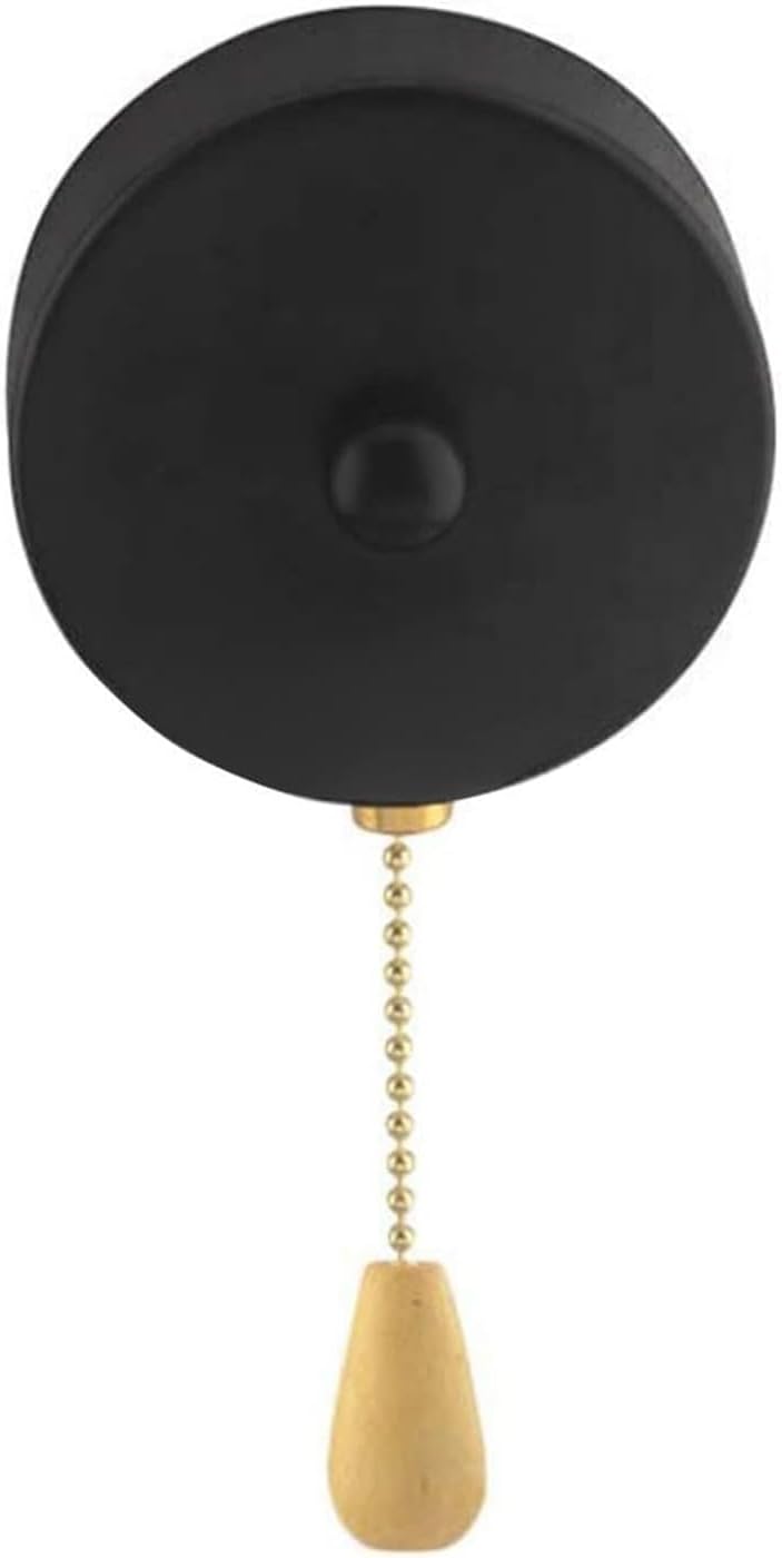Ceiling Fan Switch，Pull Chain Switch，Stylish Lamp Wall Light Ceiling Fan Cord Switch Pull Rope Switch Pull Chain Switch Replacement Parts(Gold)
