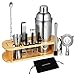 Cocktail Shaker Set Bartender Kit, Homemaxs 17-piece Bar Kit, Professional Bar Set Tools Drink Mixing, Home, Bar, Parties