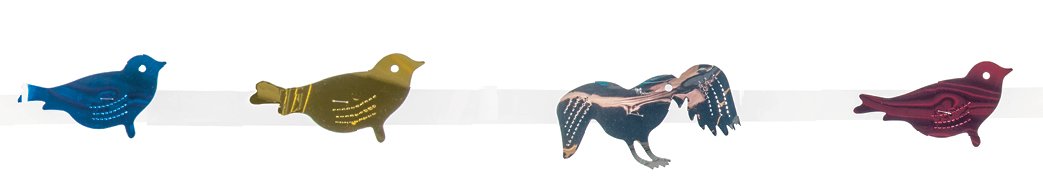 2" 6' Foil Birds Sukkah Decoration