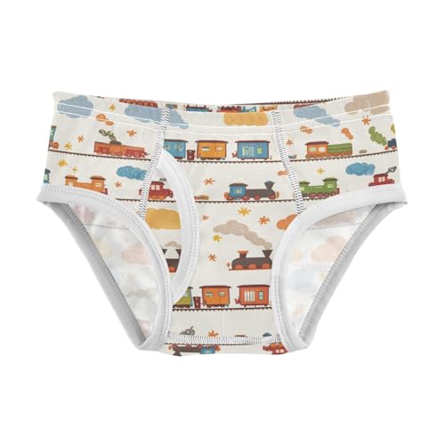 KLL Funny Steam Train Baby Boys Pure Cotton Briefs Underwear Cute Children Panties