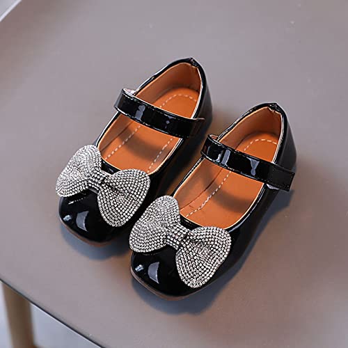 sfdgfhyf Little Boys First Walking Shoes Summer and Autumn Fashion Girls Casual Shoes Bow (Black, 2.5-3 Years Toddler)2