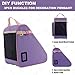 HEXIFUL Skate Bag for Ice, Inline, Roller & Quad Skates - Kids & Adults (Purple/Pink)
