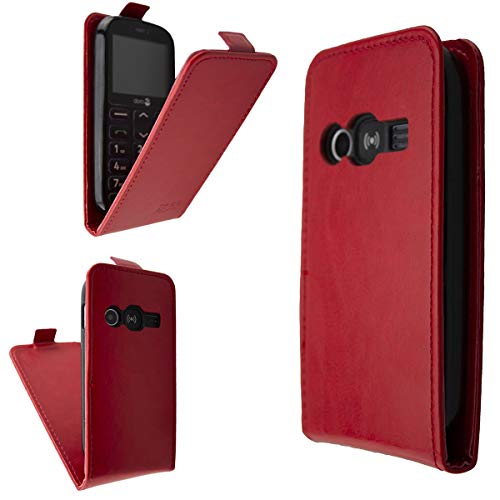 caseroxx Flip Cover for Doro 1360/1361 / 1362, Case (Flip Cover in red), Flipcase