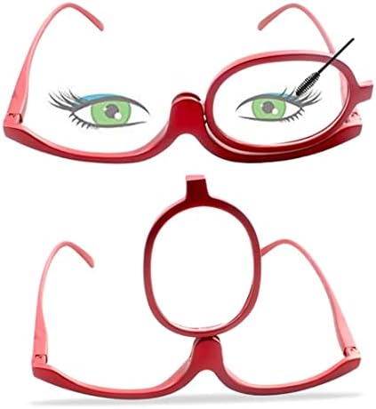 Magnifying Makeup Glasses - Flip Up Cosmetic Eyeglasses with Degree, Folding for Reading & Makeup - 5