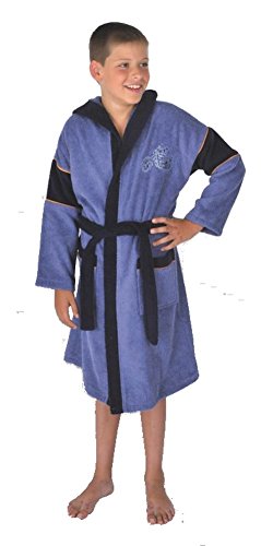 Preisvergleich Produktbild Mauz Bademantel Knaben Motorrad Jeans Frottee (152)