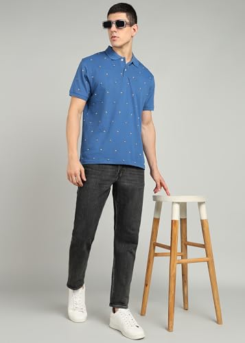 Image of Alan Jones Clothing Men's Cotton Regular Fit Polo T-Shirt