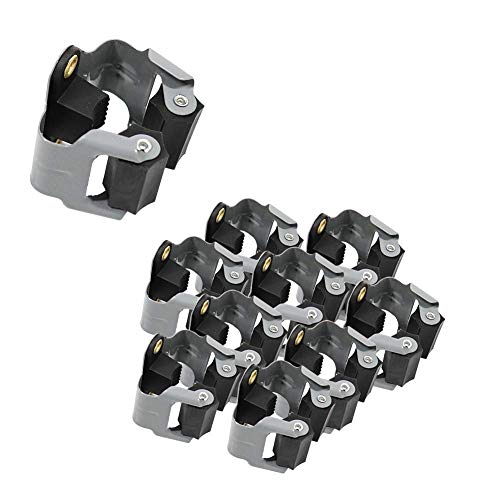 ValueHall Colgador de Escobas 10 Piezas Soporte Fregonas Colgador Escobas Ajustable antideslizante para Hogar y Cocina Garajes V7081