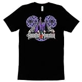 AMAZING RETRO Haunted Mansion Shirt Adult Women Ladies Ghostly Haunted House Tshirt (X Large) Black