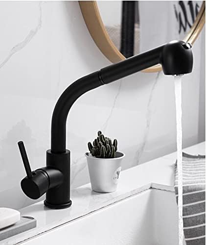 Kitchen Sink Faucet for Bar Farmhouse Commercial, Pull Out Kitchen Faucet, Black Sink Mixer Tap, 360 Degree Kitchen Faucet, Rotation Mixer Tap, Kitchen Tap