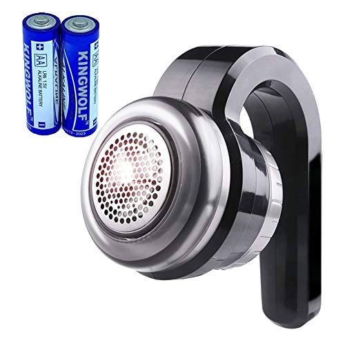 Valleycomfy Fabric Shaver Fuzz Remover Lint Shaver Sweater Depiller Electric Pill Remover For Clothing Battery Operated (Black&Gray)