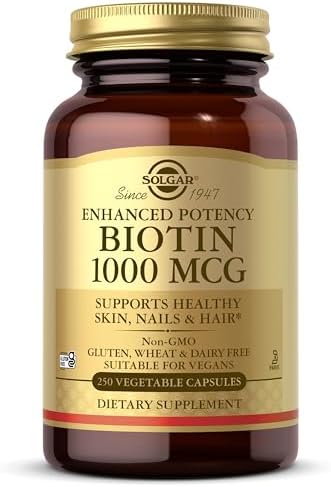 Solgar Biotin 1000 mcg, 250 Vegetable Capsules