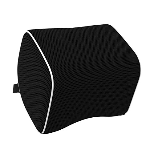 bonmedico Cojin Lumbar Ortopedico   Almohada Ergonomica de Espuma Viscoelastica para Silla de Oficina, Coche y Sofá   Soporte Espalda y Cuello