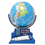 Dr. STEM Toys Interactive Talking Globe with Smart Pen, Game Panel, 300+ Geographic Quiz Questions, Touch & Learn, Music, and More - Educational Toy for Kids Ages 6+