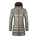 Produktbild Leichte Daunenjacke Damen Lang Mit Kapuze Steppjacke Langer Daunenmantel Damen Stepp Winter Daunen Winterjacke Damen Leicht Dünne Steppjacken Frauen Federleichte Softdaunenjacke Übergangsjacke Grau