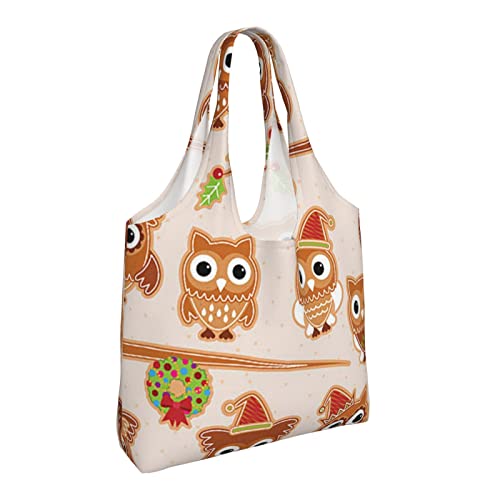 Sac à main portable esthétique motif hiboux sur branches