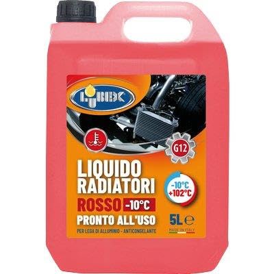 4PZ LIQUIDO ANTIGELO X RADIATORE AUTO ROSSO LUBEX FINO A -10?C LT 5