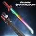 EVADA Neon LED Spark Sword with Sound and Fog, Type-C Recharge, 31.5